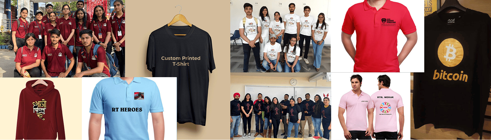 Customised T Shirt Printing in Lucknow